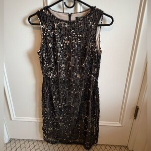Ralph Lauren gold sequin cocktail dress